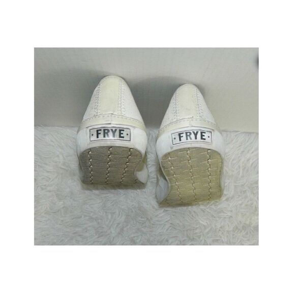 Frye Women Sneakers Canvas Slip Ivory Distressed Size 7M - Picture 6 of 6